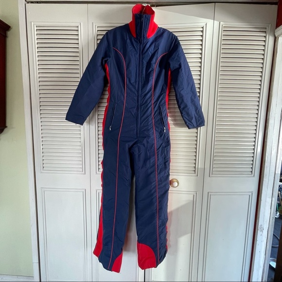Sportcaster Pants - Retro Ski Women’s Jumpsuit from the 80’s Size Medium made in USA